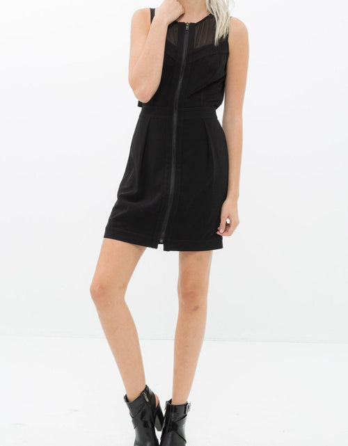 Load image into Gallery viewer, Women's Sleeveless Mesh Front Zipper Dress by Shop at Konus
