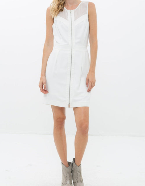 Load image into Gallery viewer, Women's Sleeveless Mesh Front Zipper Dress by Shop at Konus
