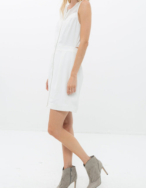 Load image into Gallery viewer, Women's Sleeveless Mesh Front Zipper Dress by Shop at Konus
