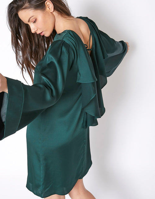 Load image into Gallery viewer, Satin Cross Back Tunic Dress by Shop at Konus
