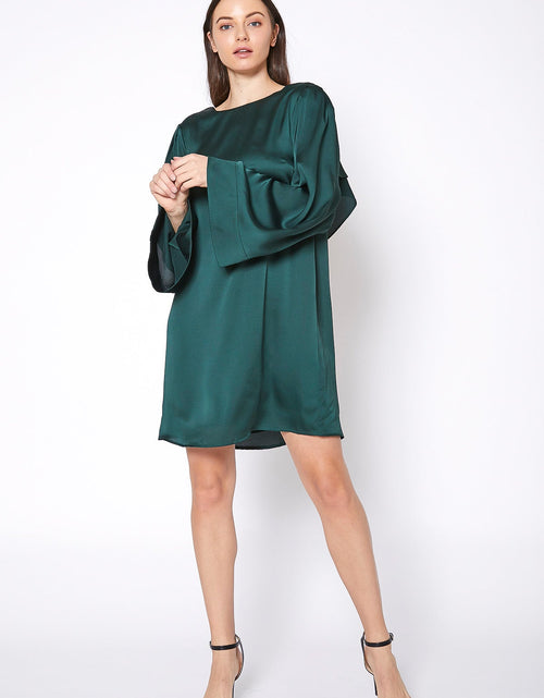 Load image into Gallery viewer, Satin Cross Back Tunic Dress by Shop at Konus
