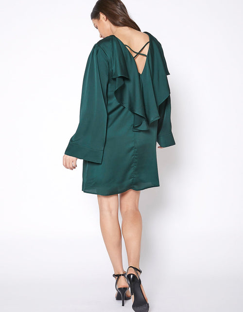 Load image into Gallery viewer, Satin Cross Back Tunic Dress by Shop at Konus
