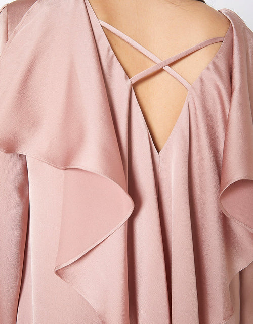 Load image into Gallery viewer, Satin Cross Back Tunic Dress by Shop at Konus
