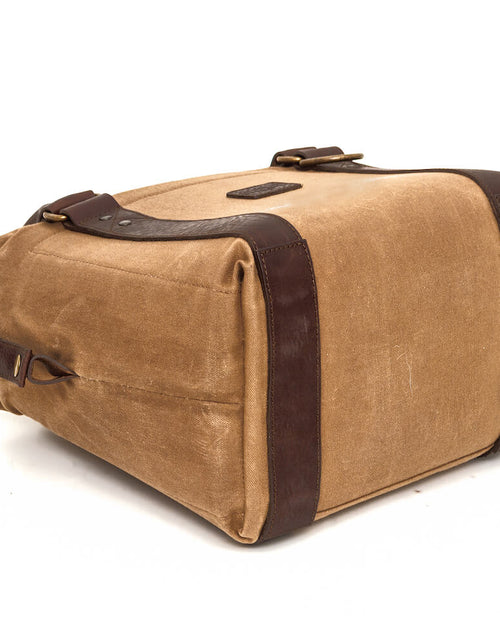Load image into Gallery viewer, White Wing Waxed Canvas Cooler by Mission Mercantile Leather Goods
