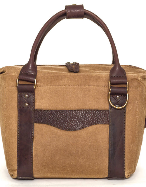 Load image into Gallery viewer, White Wing Waxed Canvas Cooler by Mission Mercantile Leather Goods
