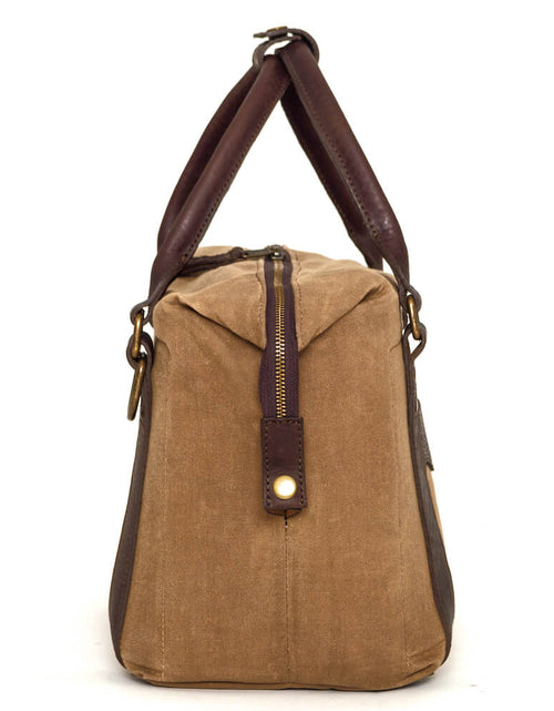 Load image into Gallery viewer, White Wing Waxed Canvas Cooler by Mission Mercantile Leather Goods
