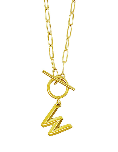 Load image into Gallery viewer, Modern Classic Initial Necklace by Ellisonyoung.com
