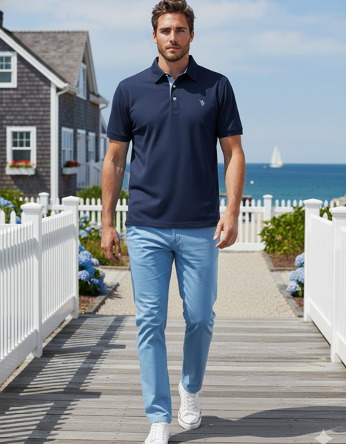 Load image into Gallery viewer, Coastline polo navy
