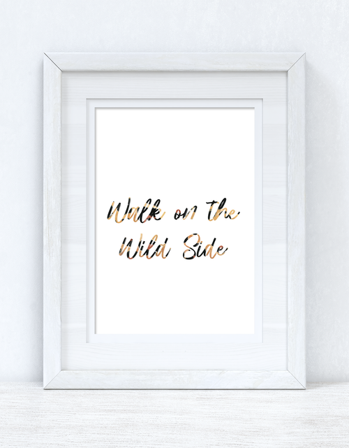 Load image into Gallery viewer, Walk On The Wild Side Animal Print Bedroom Home Simple Decor Wall Print by WinsterCreations™ Official Store
