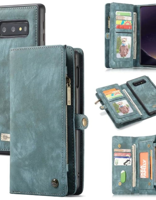 Load image into Gallery viewer, Luxury Leather Wallet with 11 Card Holders And Detachable Phone Case for Samsung Note 10 Plus A20 A50 A70 A80 S9 S8 Note 9 by Js House

