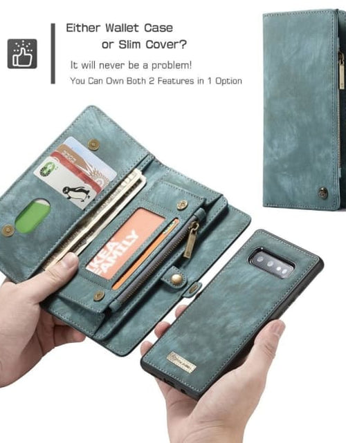 Load image into Gallery viewer, Luxury Leather Wallet with 11 Card Holders And Detachable Phone Case for Samsung Note 10 Plus A20 A50 A70 A80 S9 S8 Note 9 by Js House
