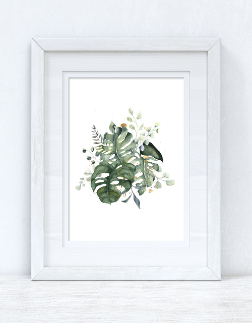 Load image into Gallery viewer, Watercolour Greenery Madness Bedroom Home Kitchen Living Room Wall Decor Print by WinsterCreations™ Official Store
