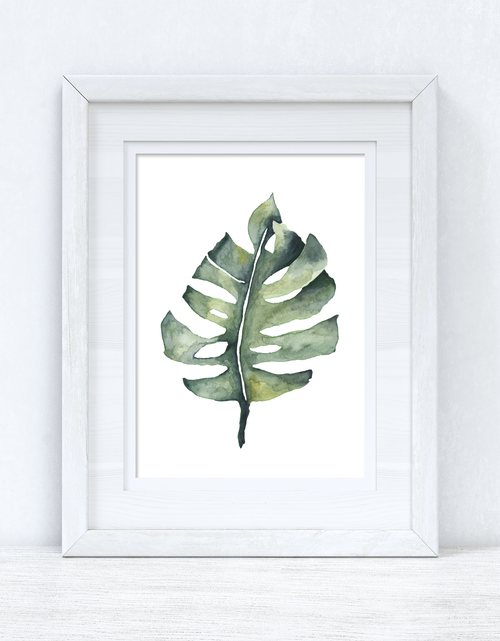 Load image into Gallery viewer, Watercolour Greenery Swiss 1 Bedroom Home Kitchen Living Room Wall Decor Print by WinsterCreations™ Official Store

