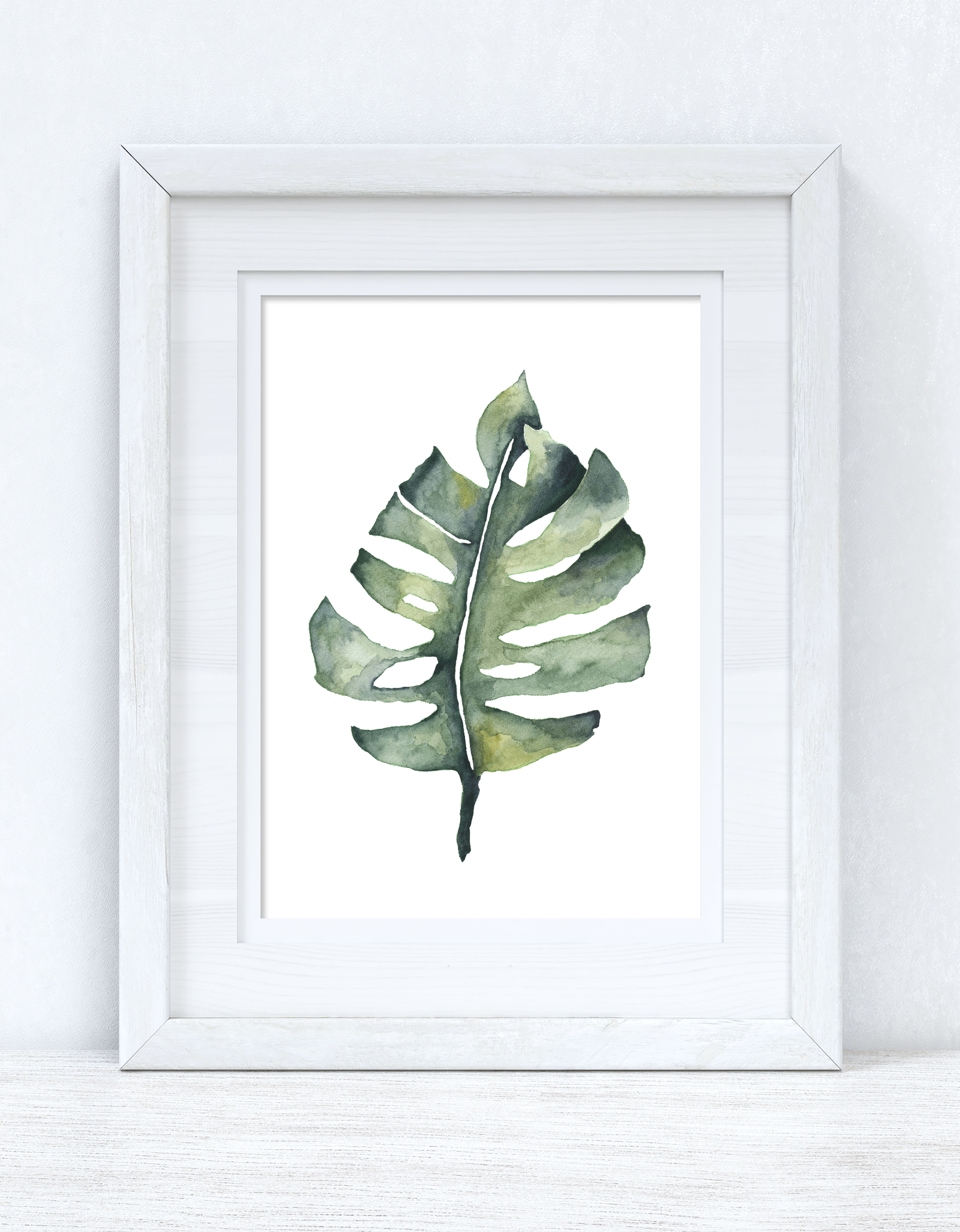 Watercolour Greenery Swiss 1 Bedroom Home Kitchen Living Room Wall Decor Print by WinsterCreations™ Official Store