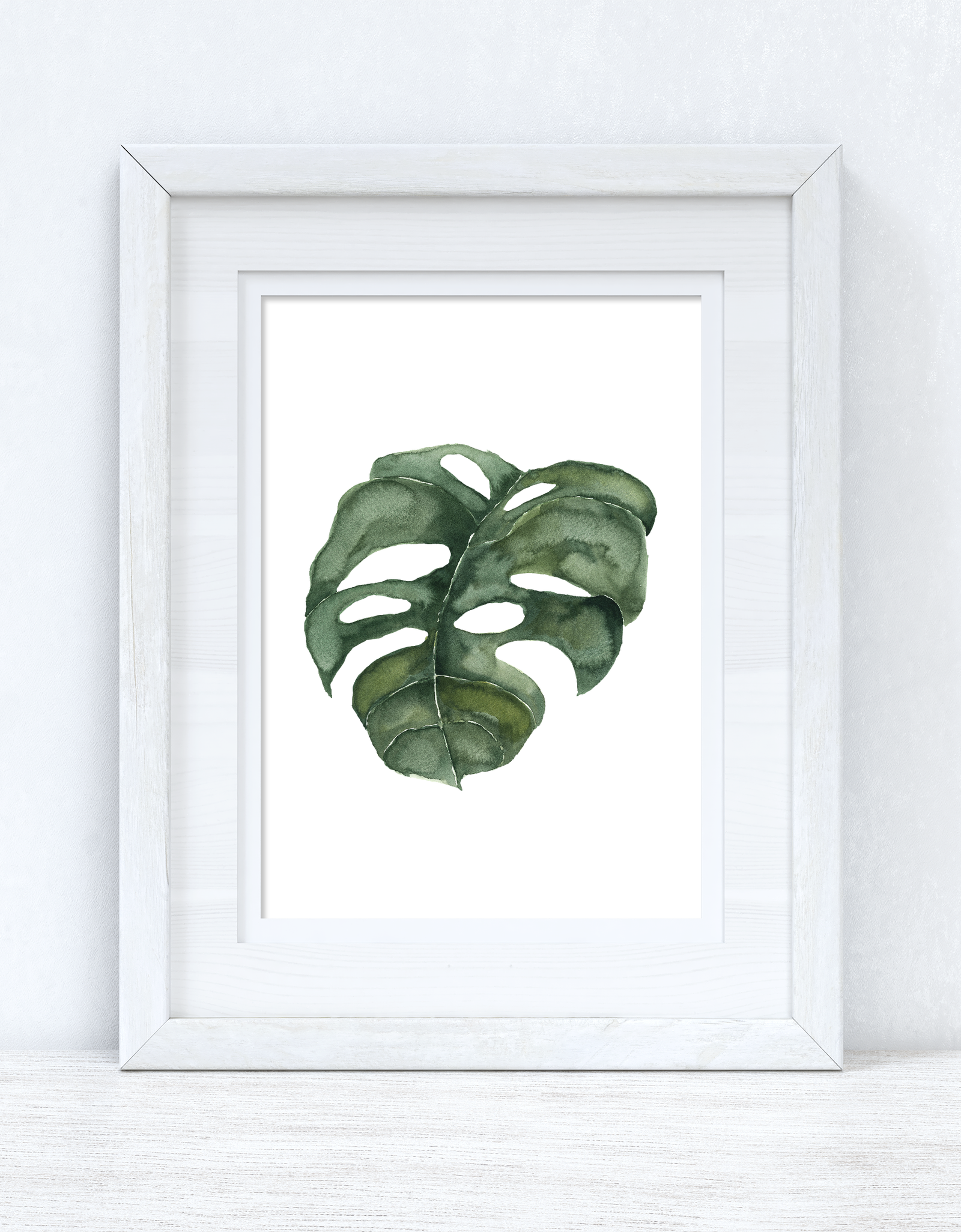 Watercolour Greenery Swiss 2 Bedroom Home Kitchen Living Room Wall Decor Print by WinsterCreations™ Official Store