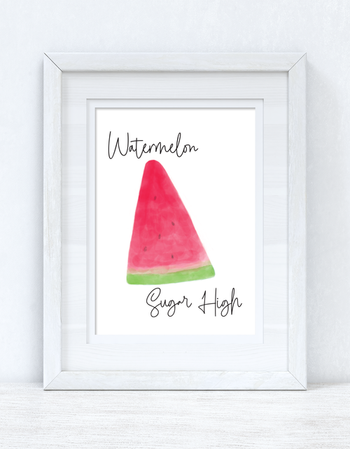 Load image into Gallery viewer, Watermelon Sugar High Summer Seasonal Wall Home Decor Print by WinsterCreations™ Official Store
