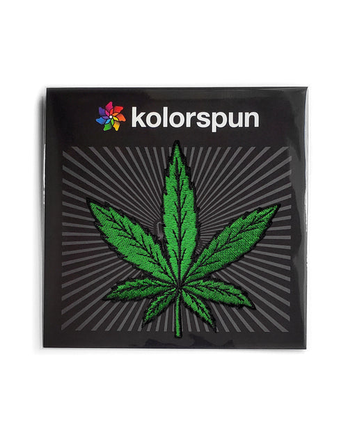 Load image into Gallery viewer, Cannabis Leaf Patch by Kolorspun
