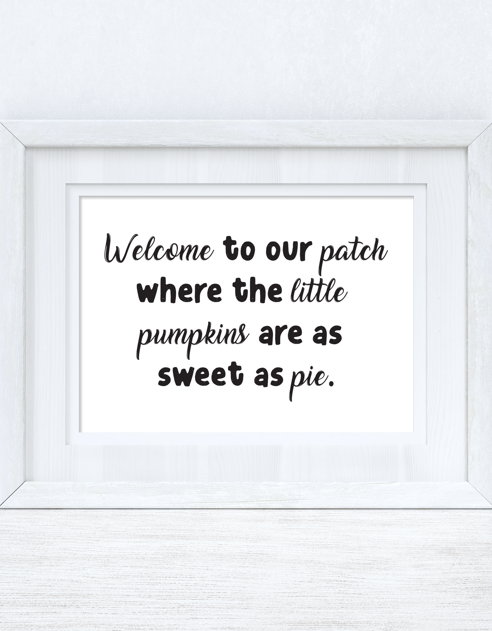 Welcome To Our Patch Autumn Seasonal Wall Home Decor Print by WinsterCreations™ Official Store