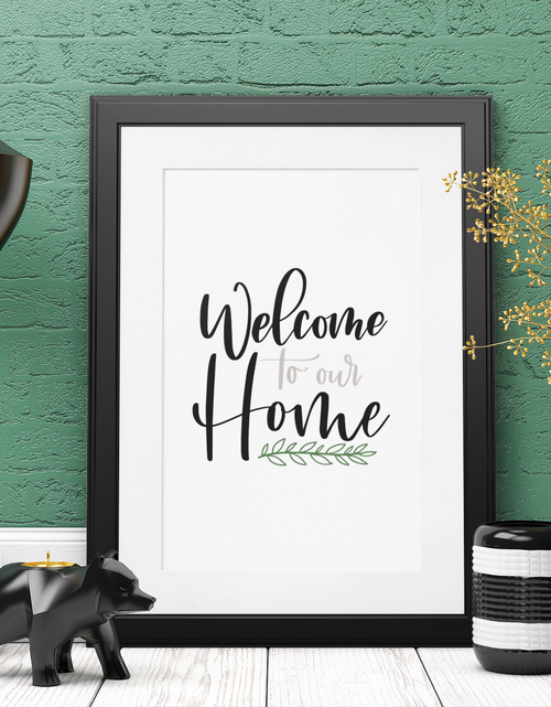 Load image into Gallery viewer, Welcome To Our Home 2022 Simple Home Wall Decor Print by WinsterCreations™ Official Store
