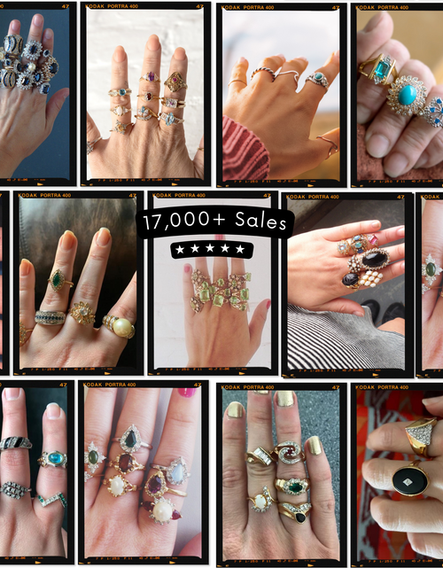 Load image into Gallery viewer, FIVE FOR ONE -Mix of 5 Vintage/Antique Rings for Women We Select Per Your Specifications Made in America - Bulk Pack by PVD Vintage Jewelry

