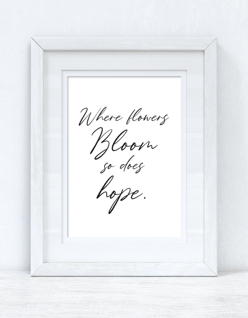 Load image into Gallery viewer, Where Flowers Bloom Spring Seasonal Wall Home Decor Print by WinsterCreations™ Official Store
