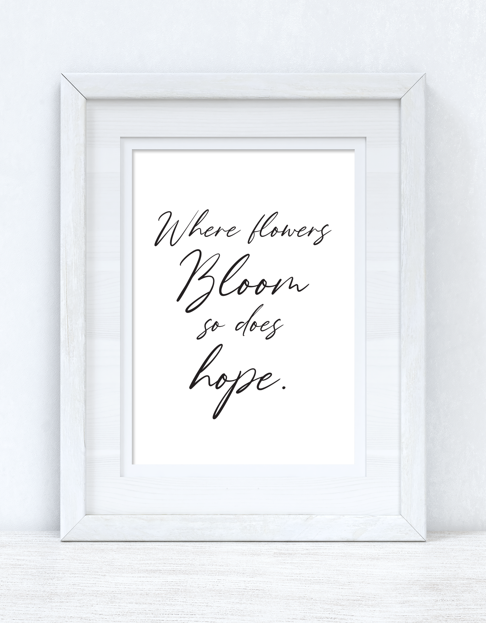 Where Flowers Bloom Spring Seasonal Wall Home Decor Print by WinsterCreations™ Official Store