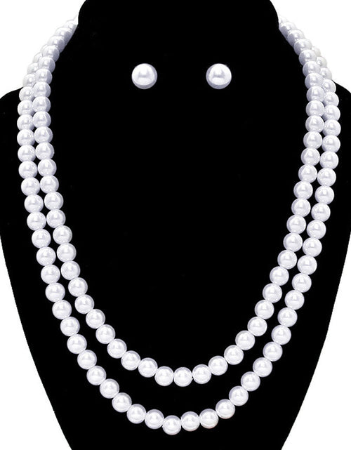 Load image into Gallery viewer, Pearl Necklaces with Matching Earrings by Madeline Love
