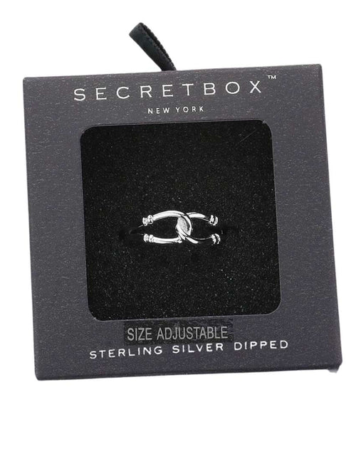 Load image into Gallery viewer, Secret Box Sterling Silver Dipped Metal Ring by Madeline Love
