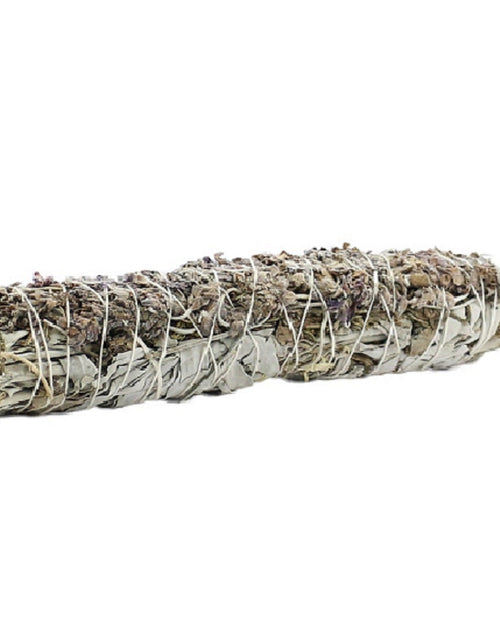 Load image into Gallery viewer, Home fragrance White Sage &amp; Lavender Smudge Stick 7"- 8" - 1 Bundle by OMSutra
