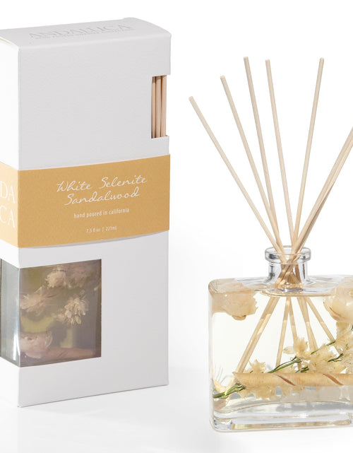 Load image into Gallery viewer, White Selenite &amp; Sandalwood Reed Diffuser by Andaluca Home
