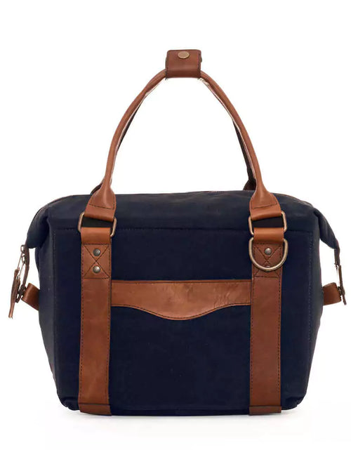 Load image into Gallery viewer, White Wing Waxed Canvas Cooler by Mission Mercantile Leather Goods
