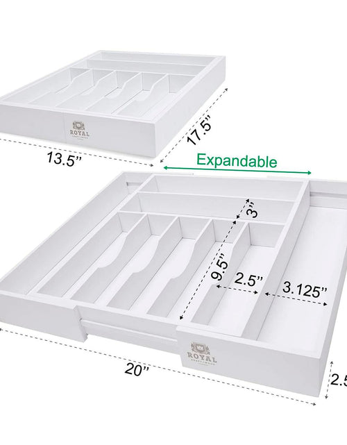 Load image into Gallery viewer, White Drawer Organizer by Royal Craft Wood

