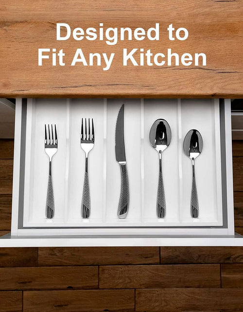 Load image into Gallery viewer, White Silverware Tray by Royal Craft Wood

