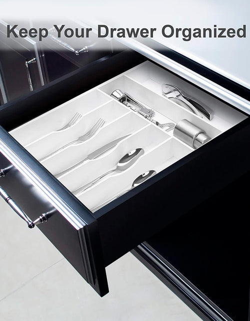 Load image into Gallery viewer, White Silverware Tray by Royal Craft Wood
