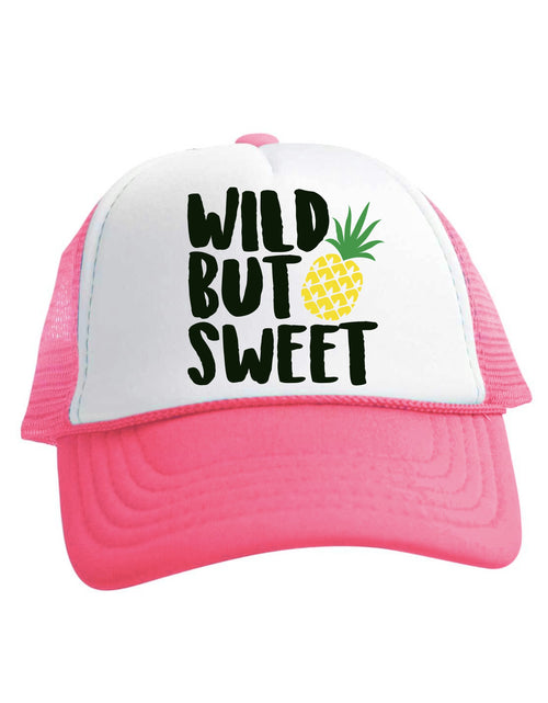 Load image into Gallery viewer, Wild But Sweet Trucker Hat (Light Pink) by Beau &amp; Belle Littles
