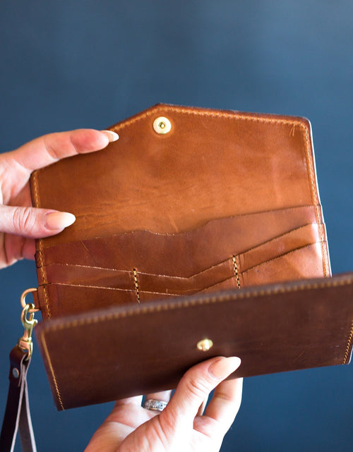 Load image into Gallery viewer, Lifetime Clutch Wallet by Lifetime Leather Co
