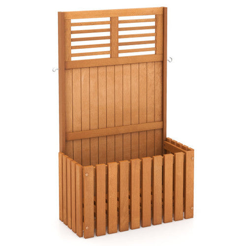 Load image into Gallery viewer, Wooden Raised Garden Bed with Privacy Screen
