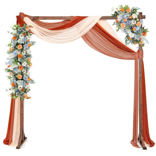 Load image into Gallery viewer, Wooden Wedding Arch Solid Wood Arbor Backdrop Stand for Wedding Ceremony-Square
