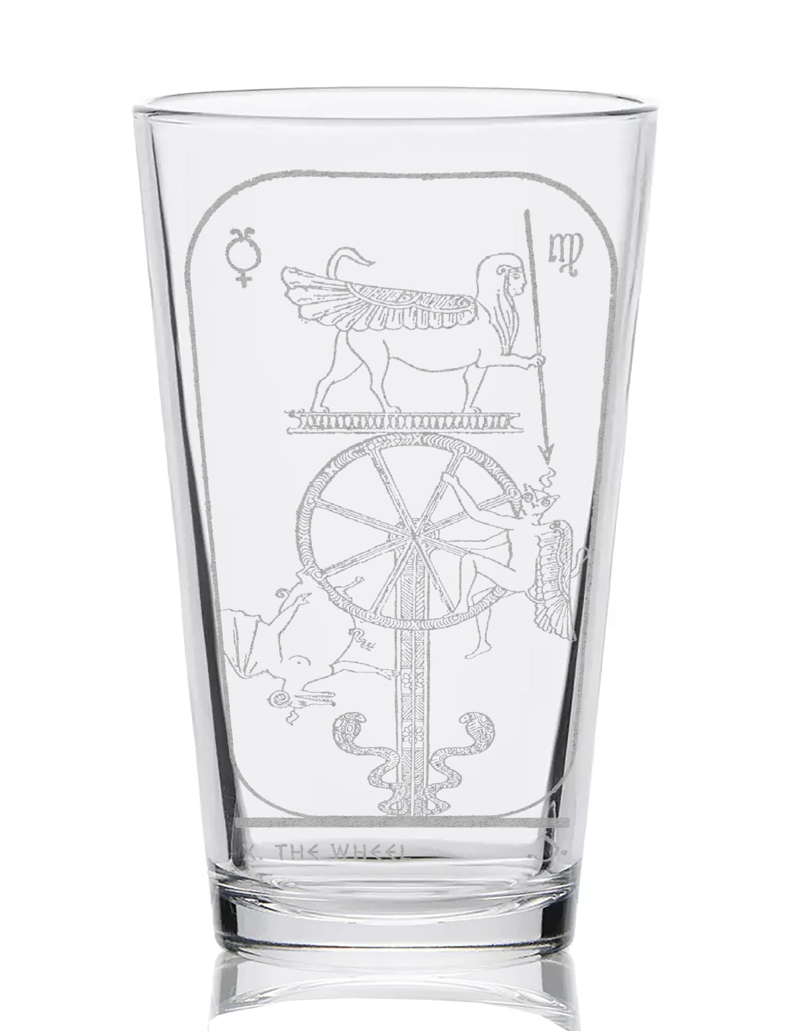 EGYPTIAN TAROT CARD Pint Glasses by LumEngrave