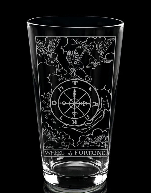 Load image into Gallery viewer, RIDER-WAITE TAROT CARD Pint Glasses by LumEngrave
