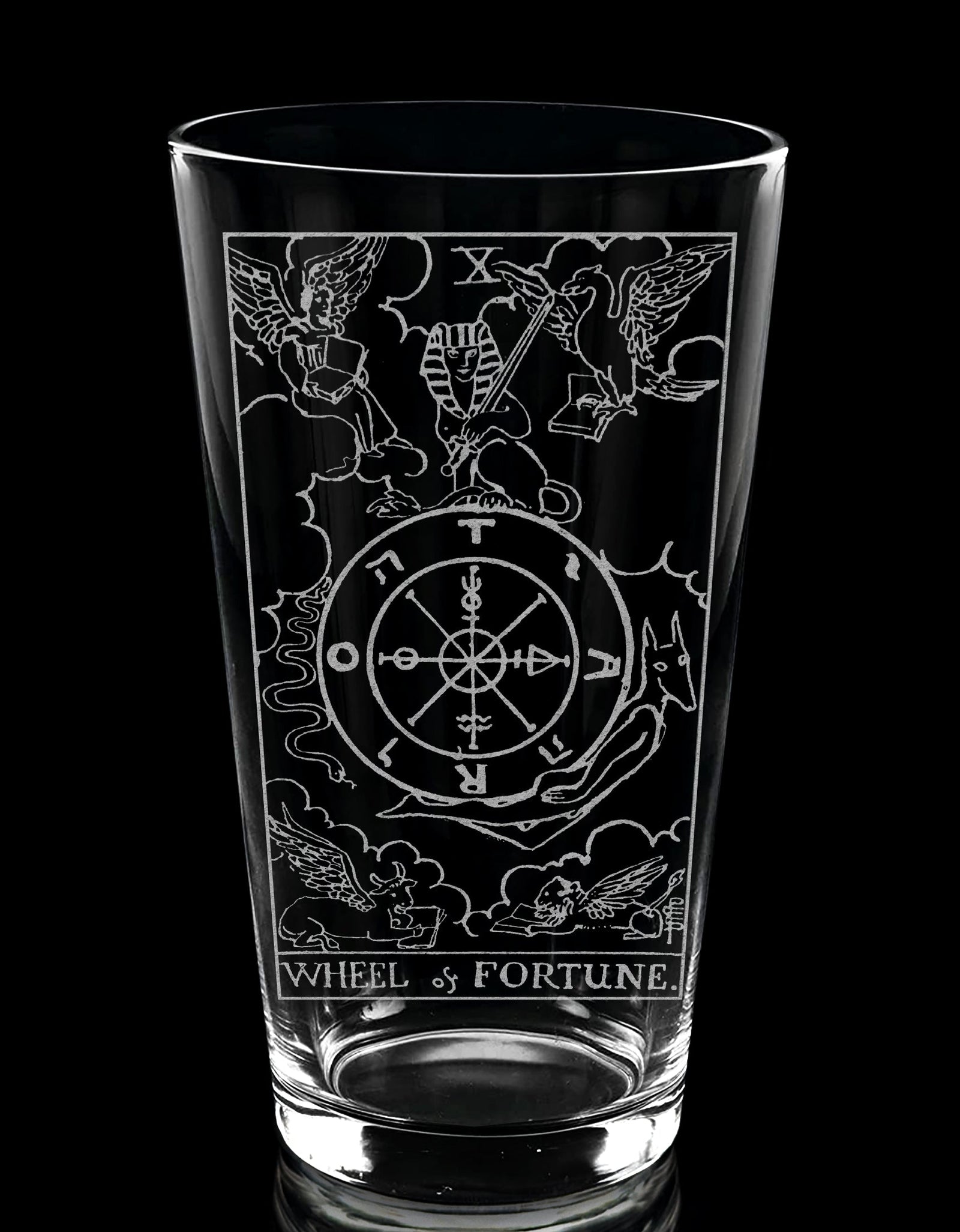 RIDER-WAITE TAROT CARD Pint Glasses by LumEngrave