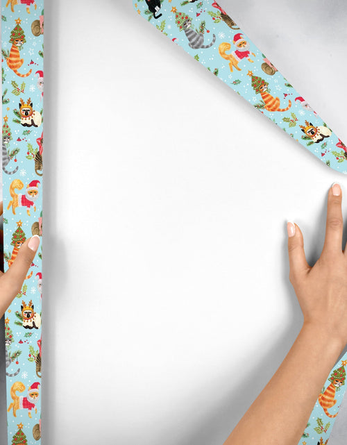 Load image into Gallery viewer, Naughty Cats Christmas Gift Wrap by Present Paper
