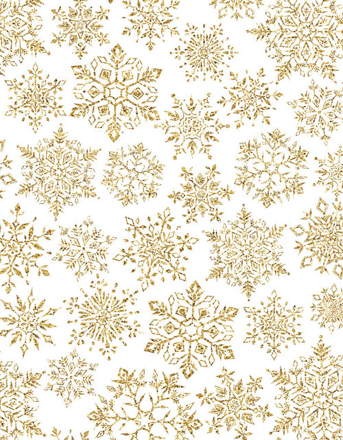 Load image into Gallery viewer, Holographic Snowflakes Christmas Gift Wrap by Present Paper
