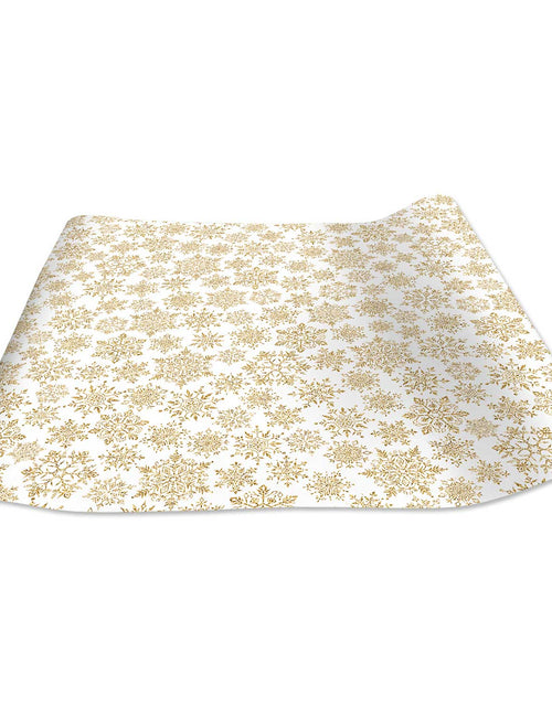 Load image into Gallery viewer, Holographic Snowflakes Christmas Gift Wrap by Present Paper
