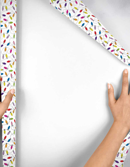 Load image into Gallery viewer, Holographic Lights Christmas Gift Wrap by Present Paper

