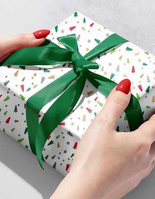 Load image into Gallery viewer, Embossed Little Trees Christmas Gift Wrap by Present Paper
