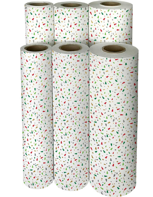 Load image into Gallery viewer, Embossed Little Trees Christmas Gift Wrap by Present Paper
