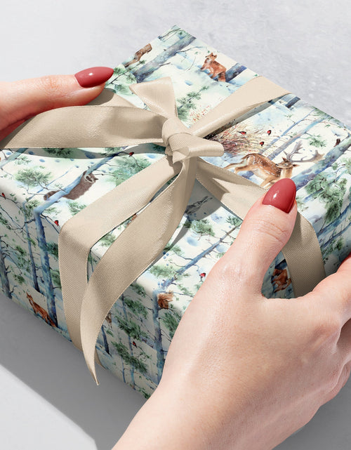 Load image into Gallery viewer, Winter Woodland Christmas Gift Wrap by Present Paper
