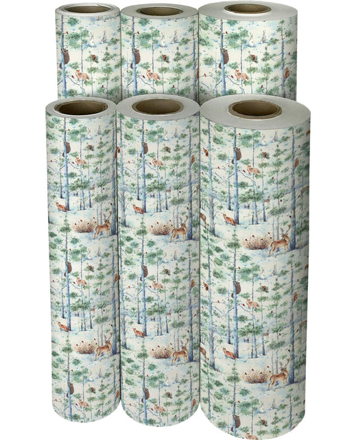 Load image into Gallery viewer, Winter Woodland Christmas Gift Wrap by Present Paper

