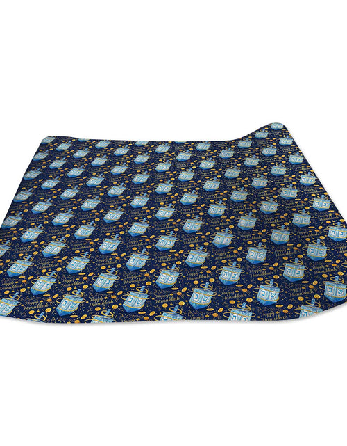 Load image into Gallery viewer, Hanukkah Dreidel Gift Wrap by Present Paper
